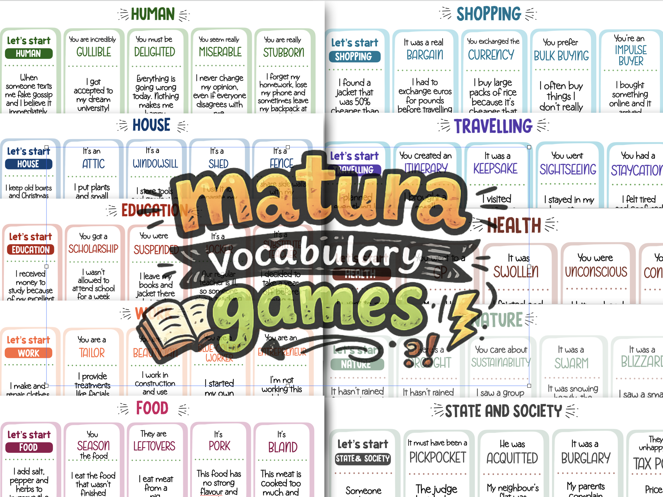 Matura Vocabulary Games